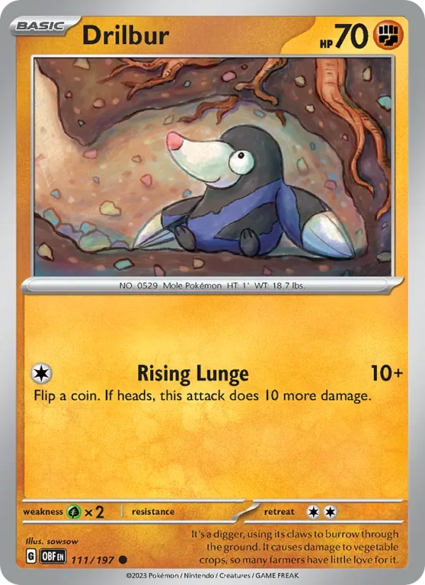Drilbur, Obsidian Flames