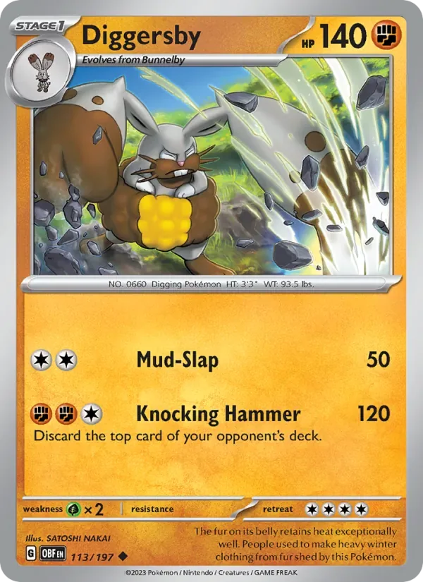 Diggersby, Obsidian Flames