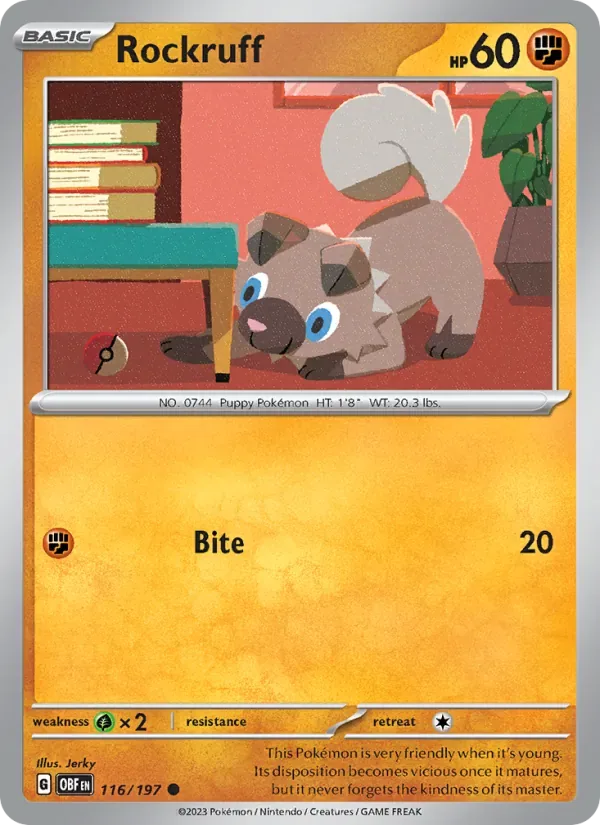 Rockruff, Obsidian Flames