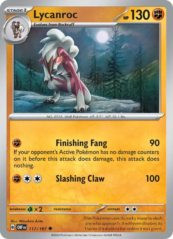 Lycanroc, Obsidian Flames