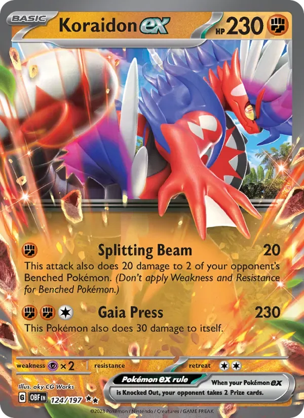 Koraidon ex, Obsidian Flames