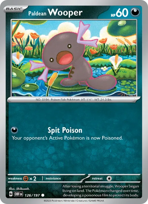 Paldean Wooper, Obsidian Flames