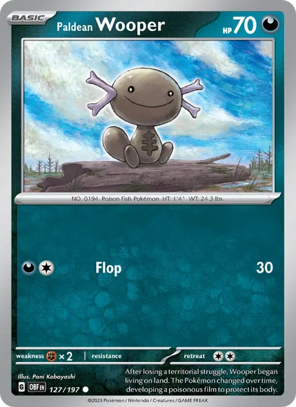 Paldean Wooper, Obsidian Flames