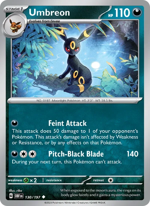 Umbreon, Obsidian Flames