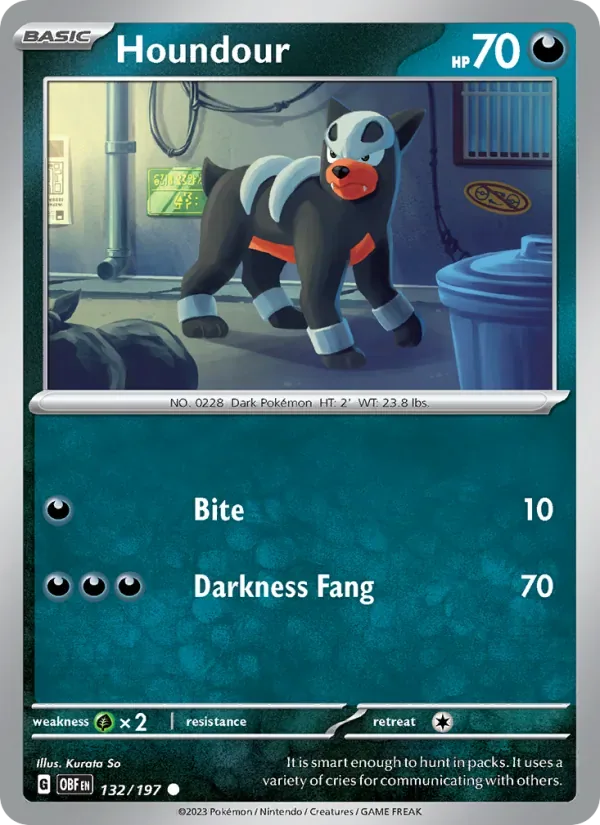 Houndour, Obsidian Flames