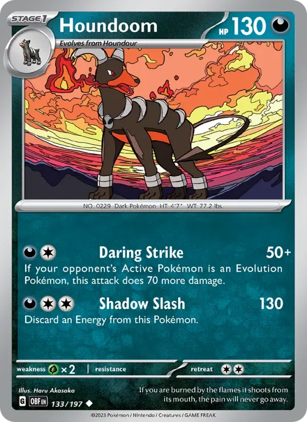 Houndoom, Obsidian Flames