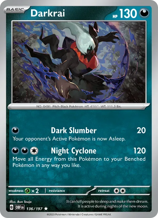 Darkrai, Obsidian Flames