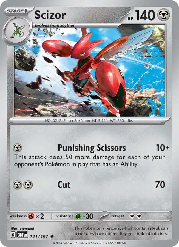 Scizor, Obsidian Flames