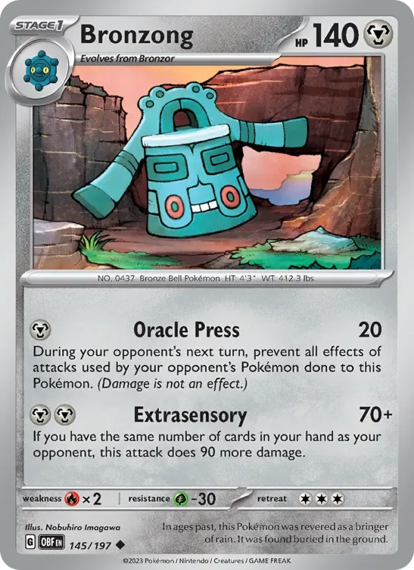 Bronzong, Obsidian Flames