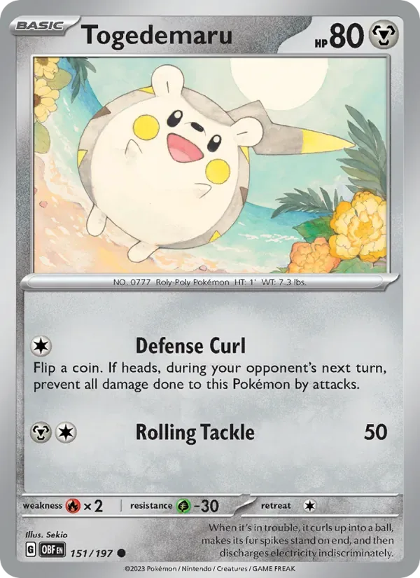 Togedemaru, Obsidian Flames