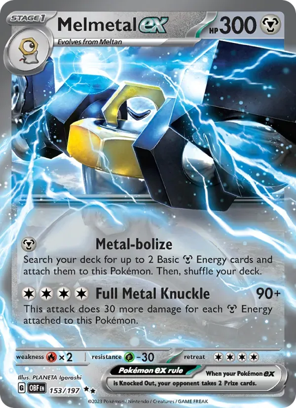 Melmetal ex, Obsidian Flames