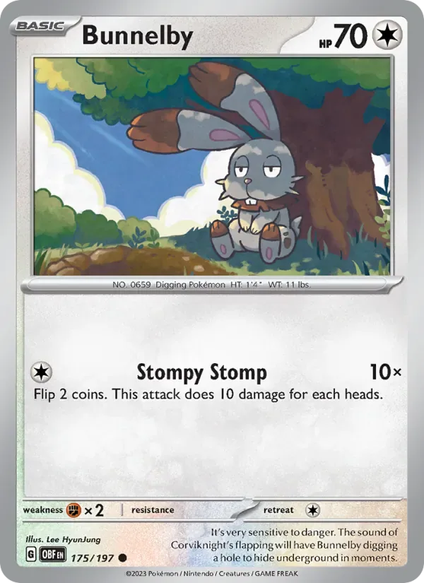 Bunnelby, Obsidian Flames