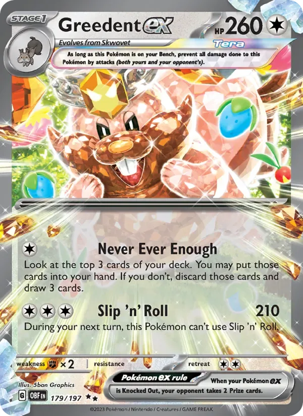 Greedent ex, Obsidian Flames