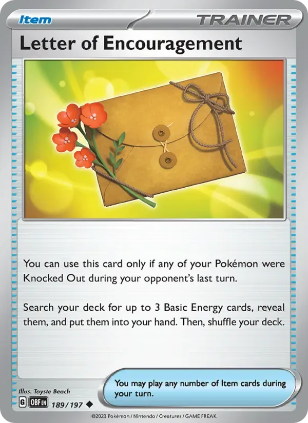 Letter of Encouragement, Obsidian Flames
