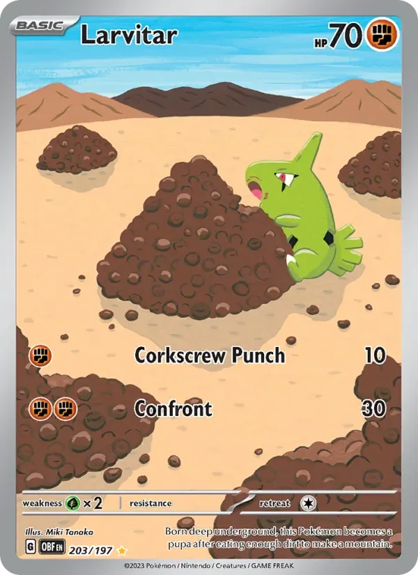 Larvitar, Obsidian Flames
