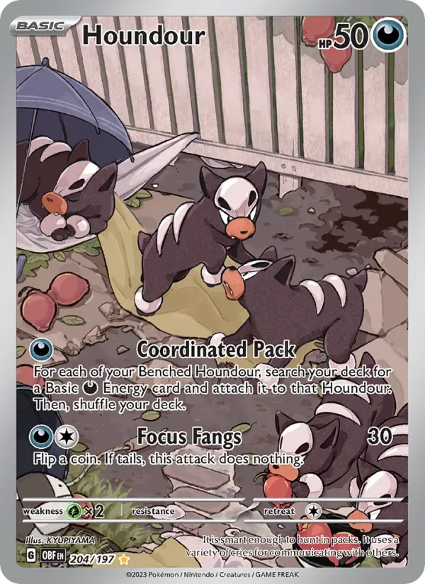 Houndour, Obsidian Flames