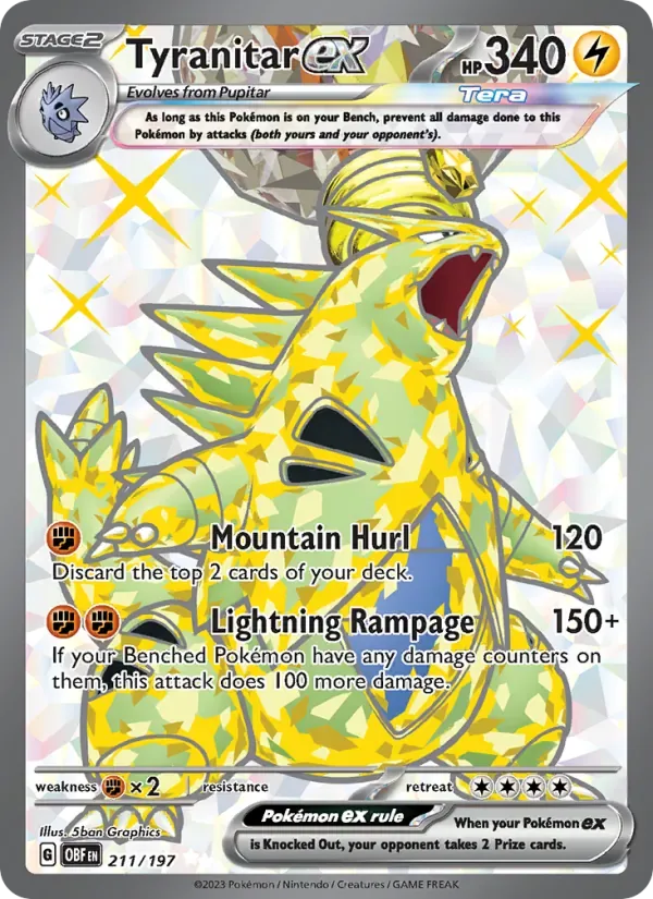 Tyranitar ex, Obsidian Flames