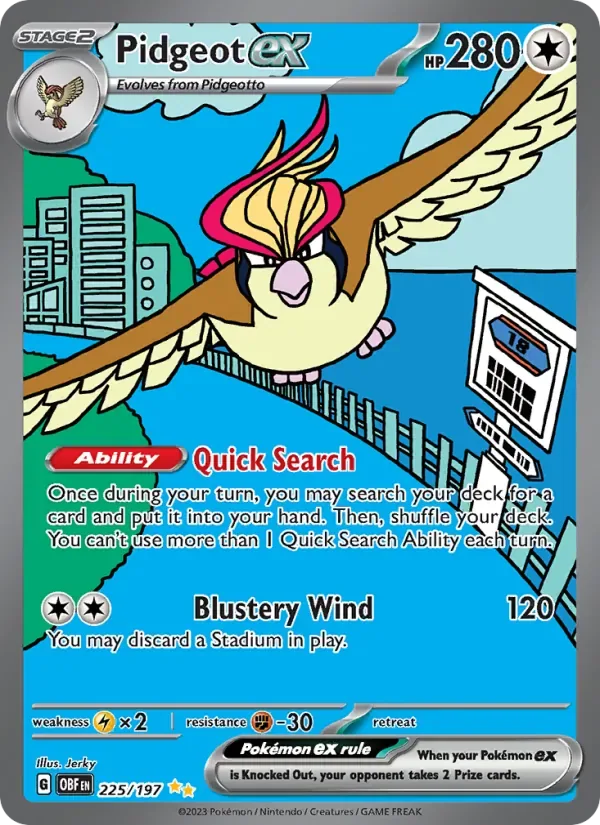 Pidgeot ex, Obsidian Flames