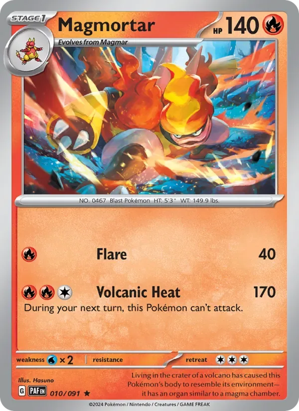 Magmortar, Paldean Fates
