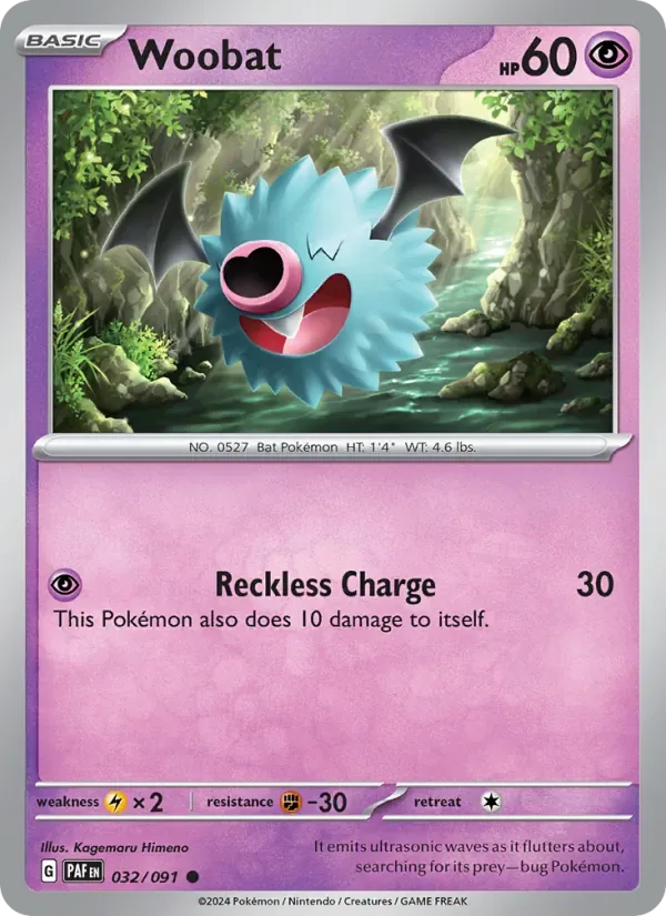 Woobat, Paldean Fates