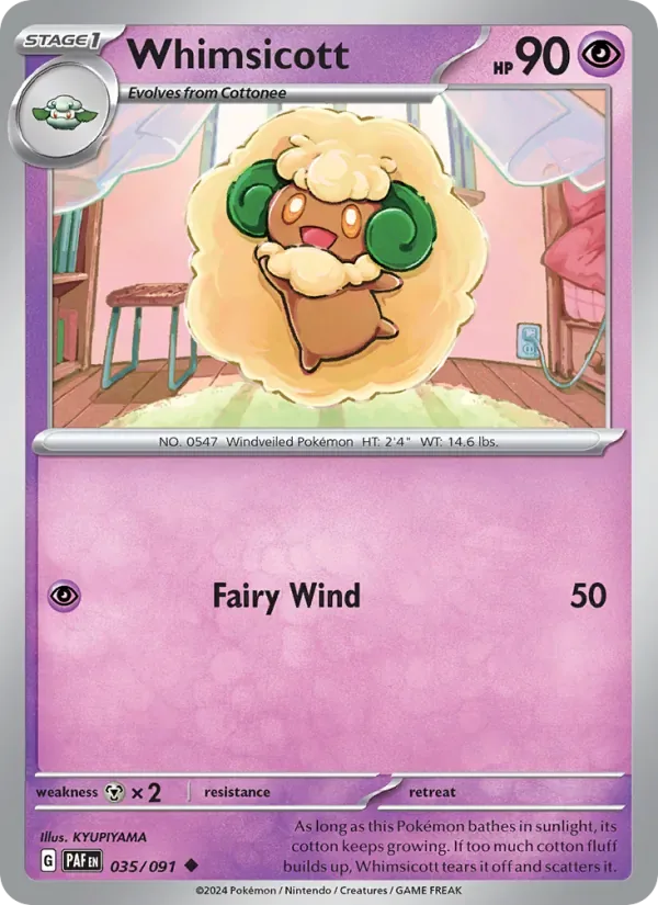 Whimsicott, Paldean Fates