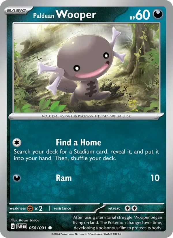 Paldean Wooper, Paldean Fates
