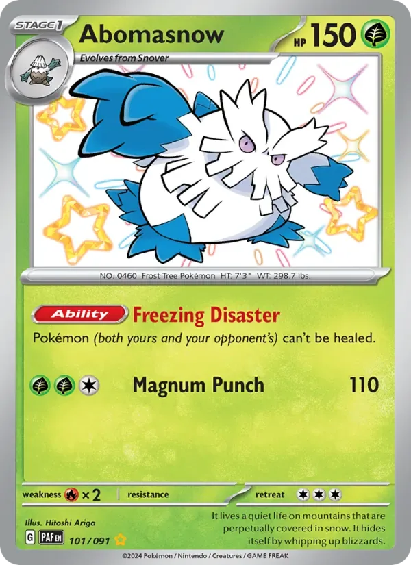 Abomasnow, Paldean Fates