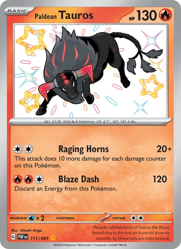 Paldean Tauros, Paldean Fates