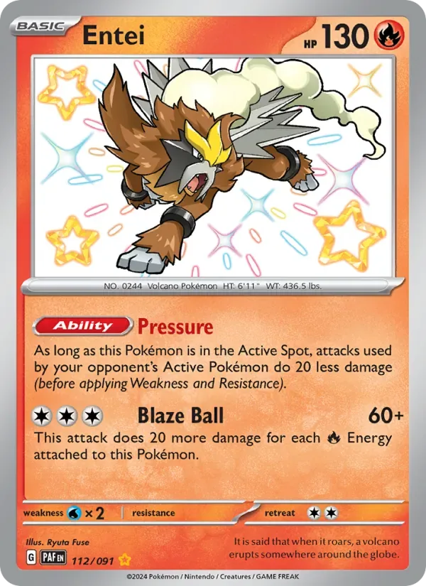 Entei, Paldean Fates