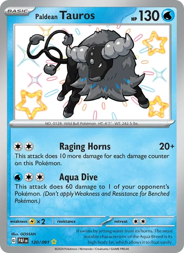 Paldean Tauros, Paldean Fates
