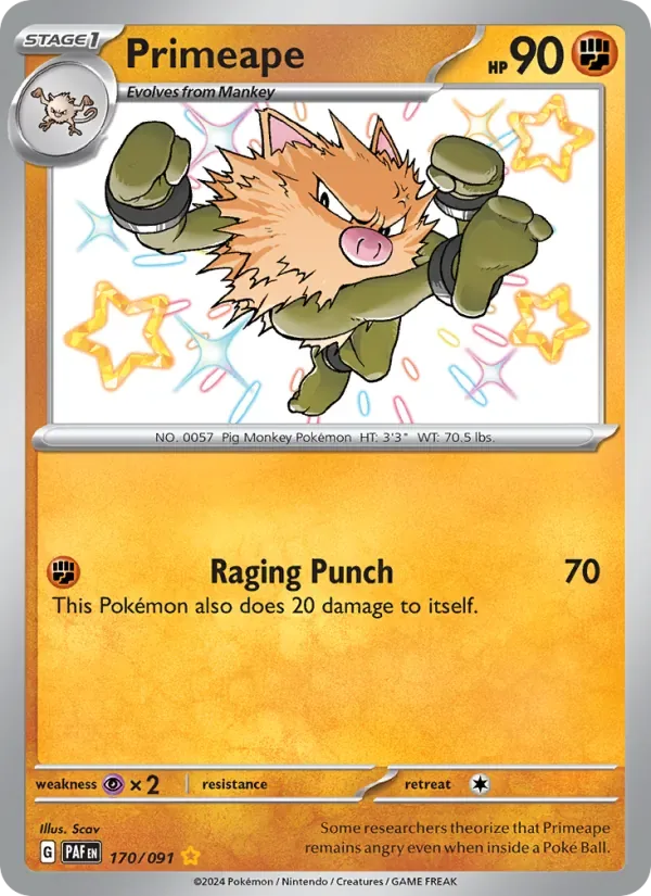 Primeape, Paldean Fates