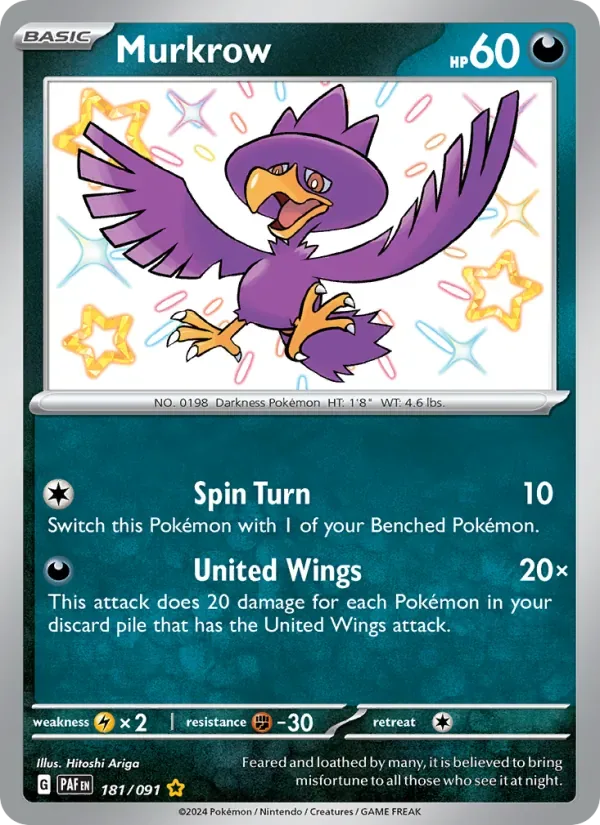 Murkrow, Paldean Fates