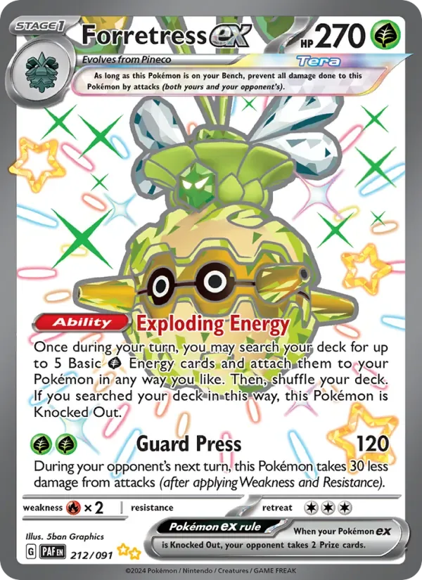 Forretress ex, Paldean Fates