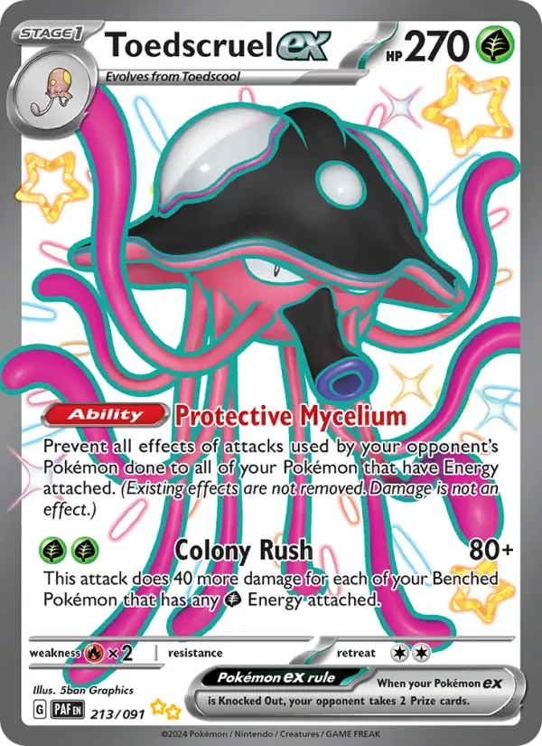 Toedscruel ex, Paldean Fates