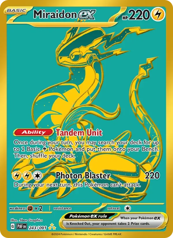 Miraidon ex, Paldean Fates