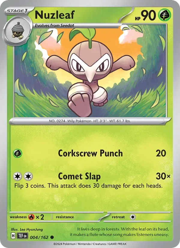 Nuzleaf, Temporal Forces