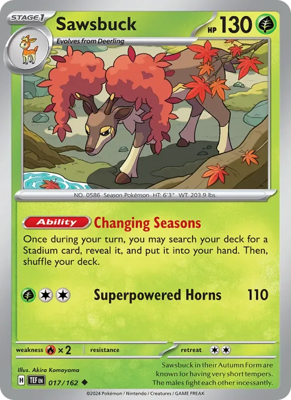 Sawsbuck, Temporal Forces
