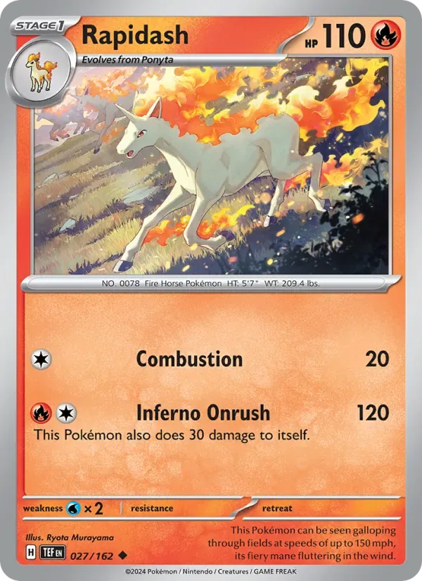 Rapidash, Temporal Forces