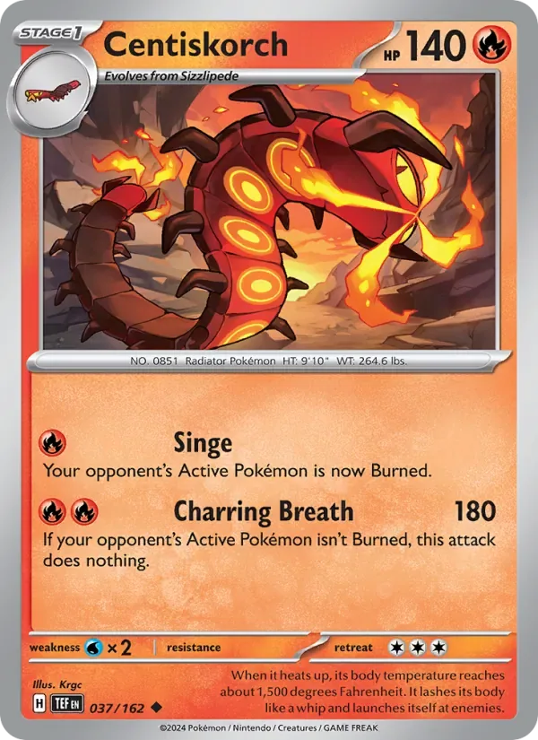 Centiskorch, Temporal Forces