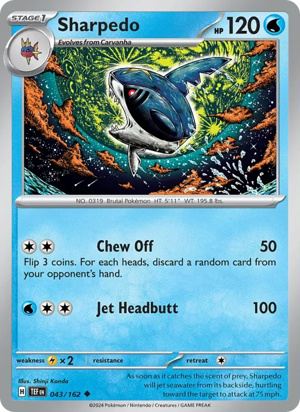 Sharpedo, Temporal Forces