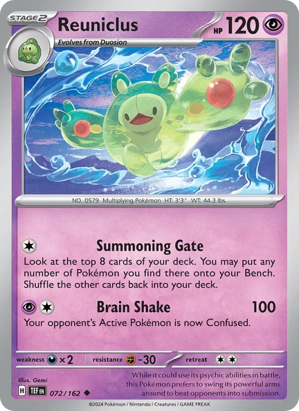 Reuniclus, Temporal Forces