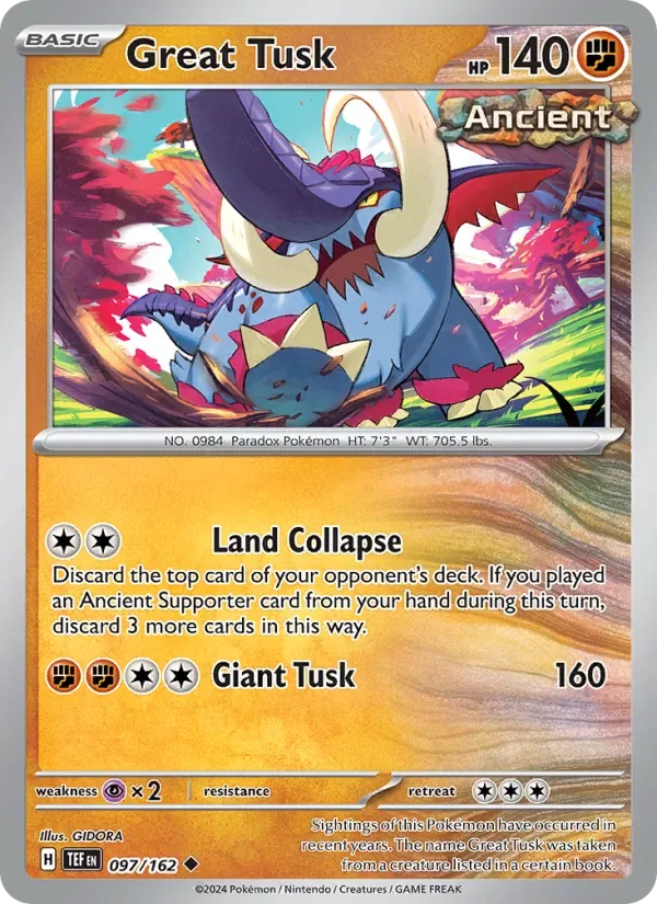 Great Tusk, Temporal Forces