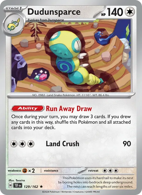 Dudunsparce, Temporal Forces