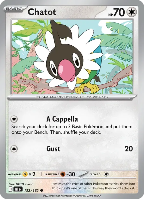 Chatot, Temporal Forces