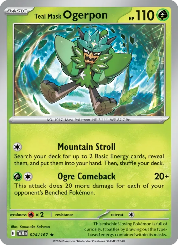 Teal Mask Ogerpon, Twilight Masquerade