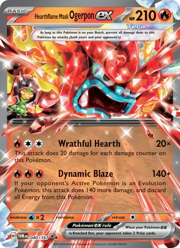 Hearthflame Mask Ogerpon ex, Twilight Masquerade