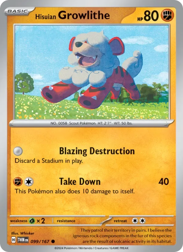 Hisuian Growlithe, Twilight Masquerade