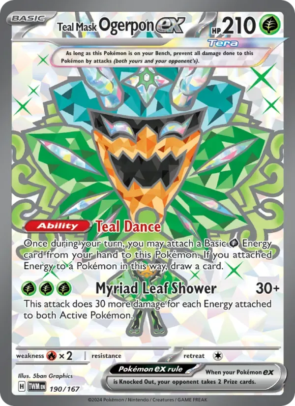 Teal Mask Ogerpon ex, Twilight Masquerade