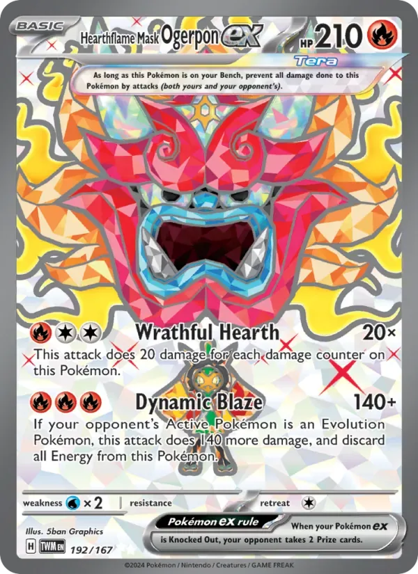 Hearthflame Mask Ogerpon ex, Twilight Masquerade