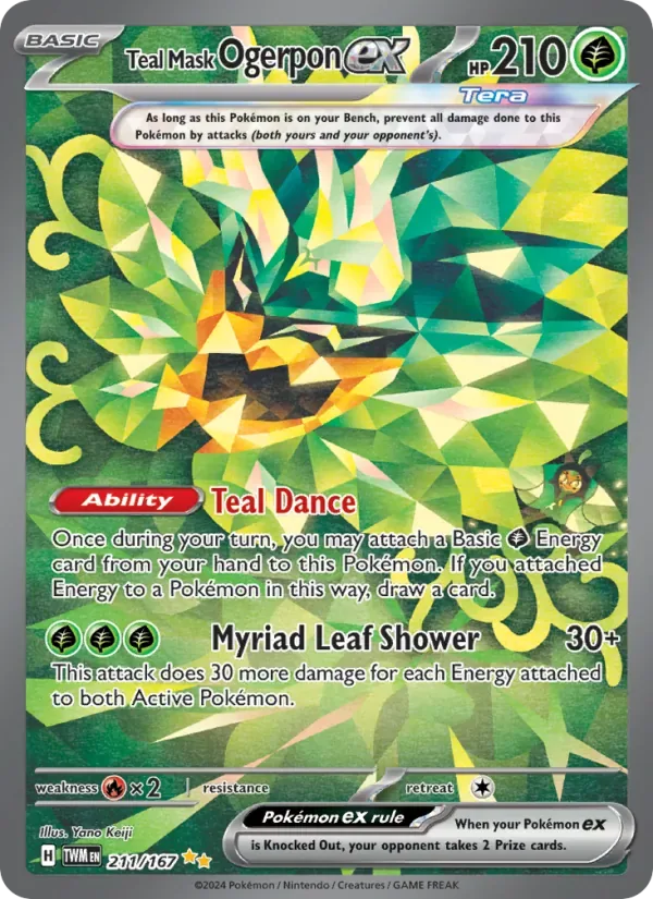 Teal Mask Ogerpon ex, Twilight Masquerade